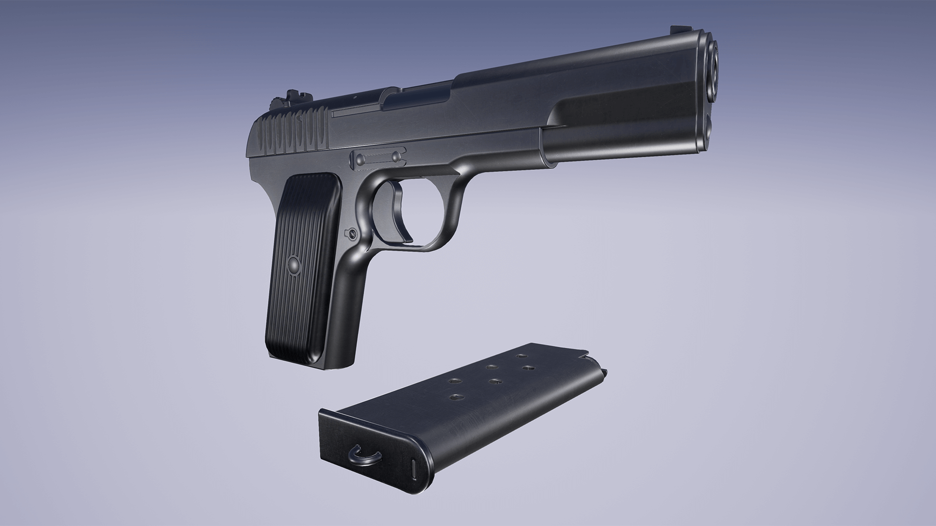 Tokarev TT-33 セミオートマチックエアピストル Tokarev TT 33 Pistol in Weapons - UE Marketplace